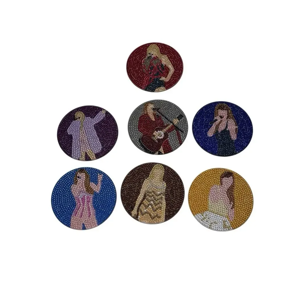 Taylor Swift Eras Diamond Painting Coasters – Set of 7 – Eras Fan Art